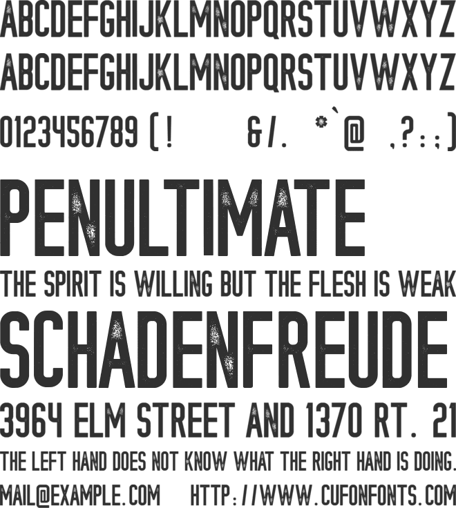 KONGO STAMP font preview