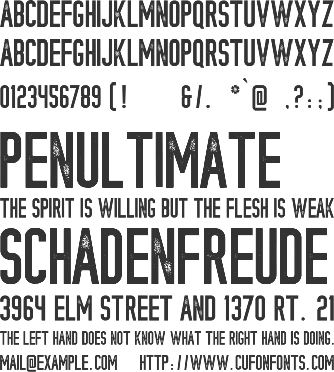 KONGO STAMP font preview