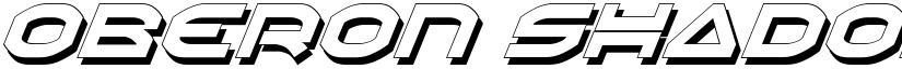 Oberon Shadow Italic font