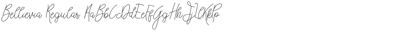Bellievia Regular font