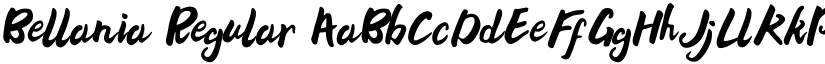 Bellania Regular font