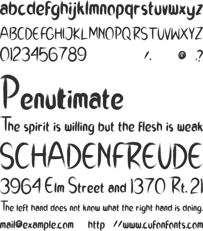 RICH DADY font preview