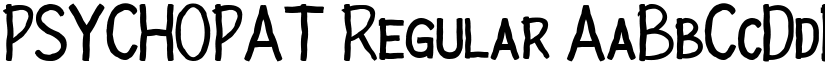 PSYCHOPAT Regular font