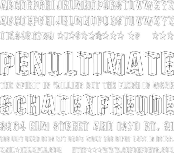 Plexifont font preview