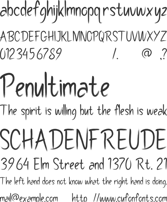 Pollaroid font preview