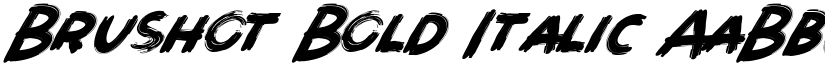 Brushot Bold Italic font
