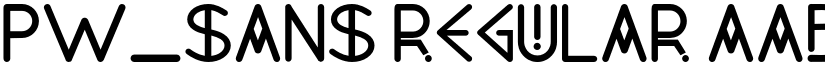 PW_Sans Regular font