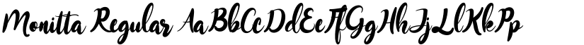 Monitta Regular font