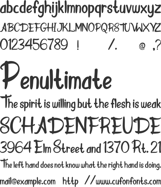 Donkey Stone font preview