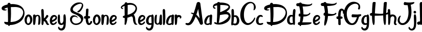 Donkey Stone Regular font