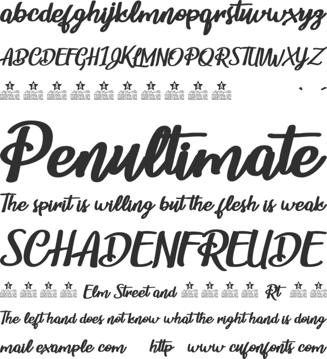 Childrens Party Personal Use font preview