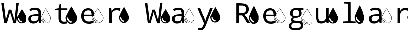 Water Way Regular font
