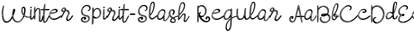 Winter Spirit-Slash Regular font
