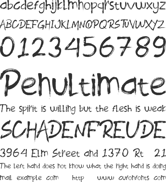 ROODY LAST font preview