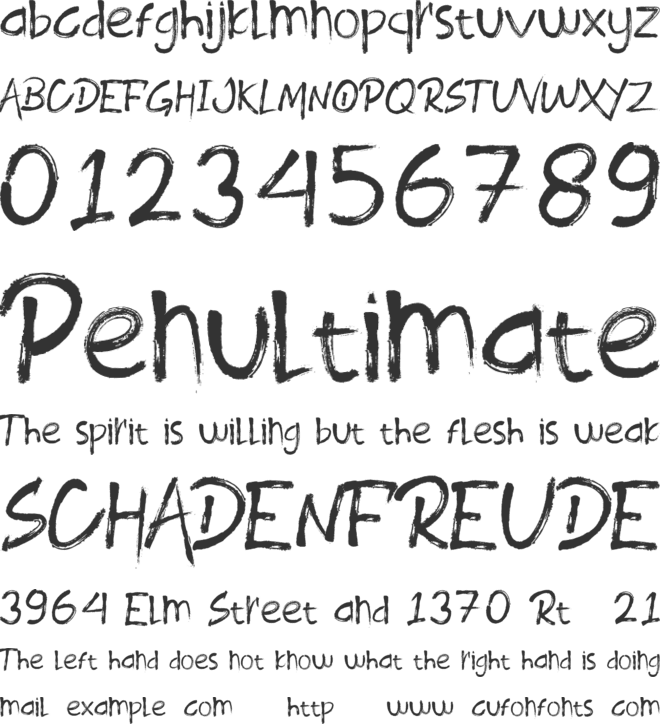 ROODY LAST font preview