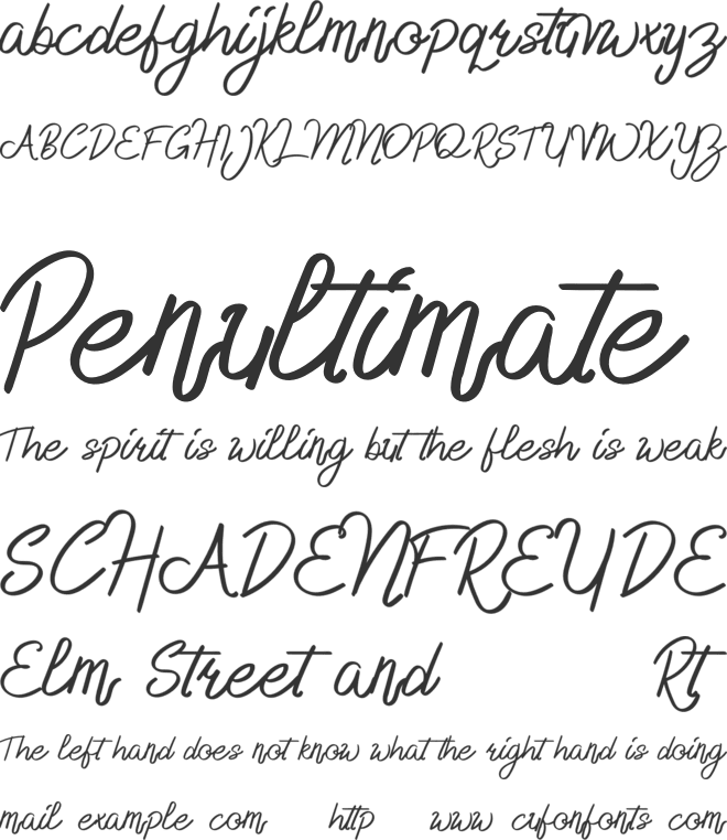 Delfoo font preview