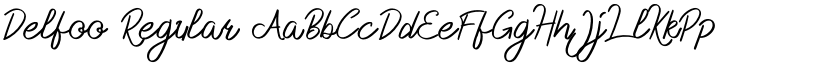 Delfoo Regular font