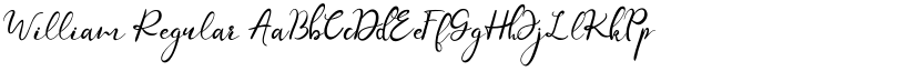 William Regular font