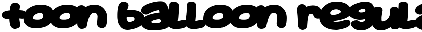 Toon Balloon Regular font