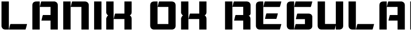 Lanix Ox Regular font