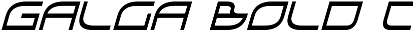 Galga Bold CondensedItalic font
