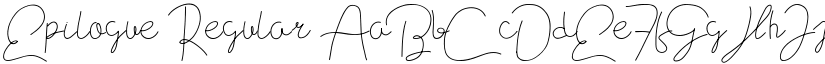 Epilogue Regular font