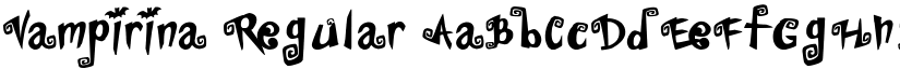 Vampirina Regular font