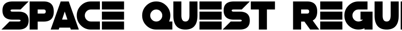 Space Quest Regular font