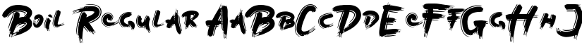 Boil Regular font