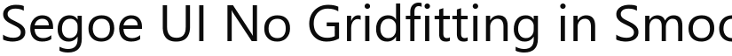 Segoe UI No Gridfitting in Smoo font download