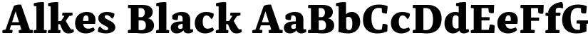 Alkes Black font