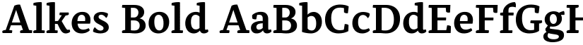 Alkes Bold font