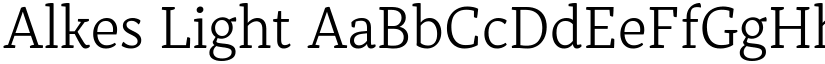 Alkes Light font