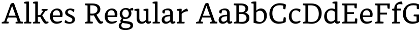 Alkes Regular font