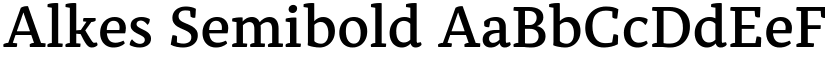 Alkes Semibold font