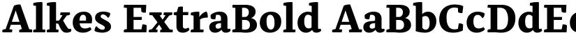 Alkes ExtraBold font