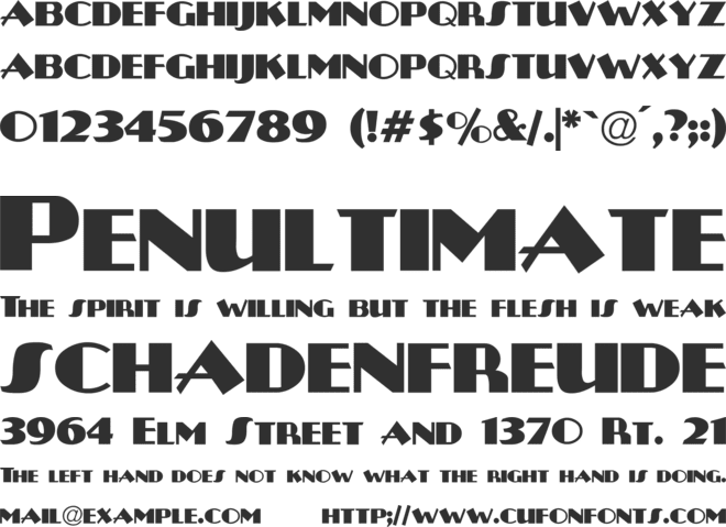 Plug-NickelBlack font preview