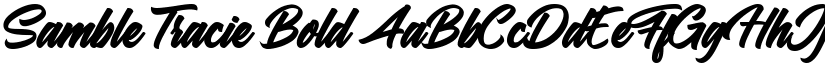 Samble Tracie Bold font