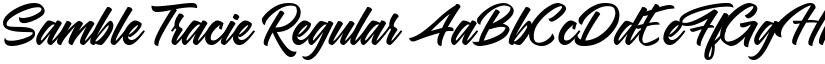 Samble Tracie Regular font