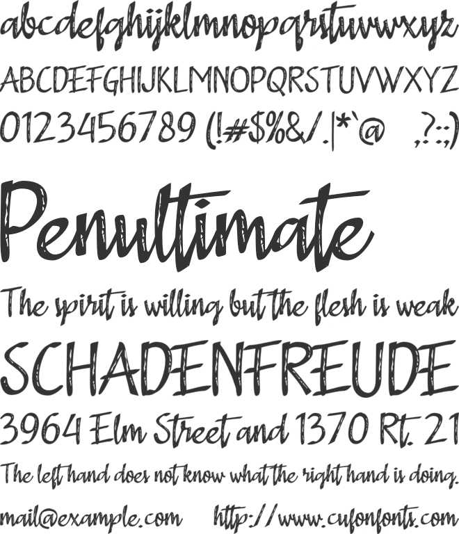 a Adistro font preview