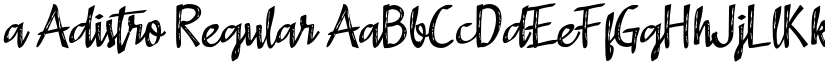 a Adistro Regular font
