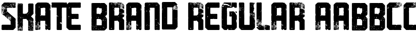Skate Brand Regular font