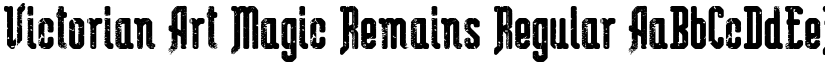 Victorian Art Magic Remains Regular font