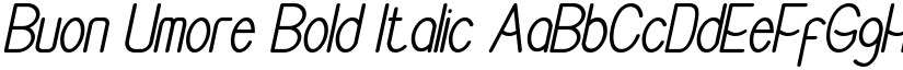 Buon Umore Bold Italic font