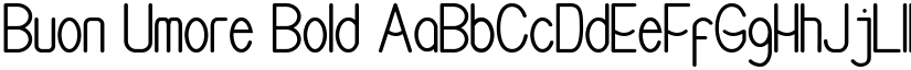Buon Umore Bold font