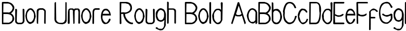Buon Umore Rough Bold font