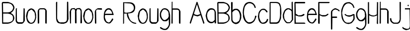 Buon Umore Rough font