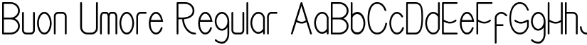 Buon Umore Regular font