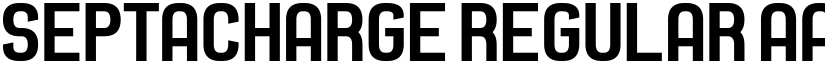 Septacharge Regular font