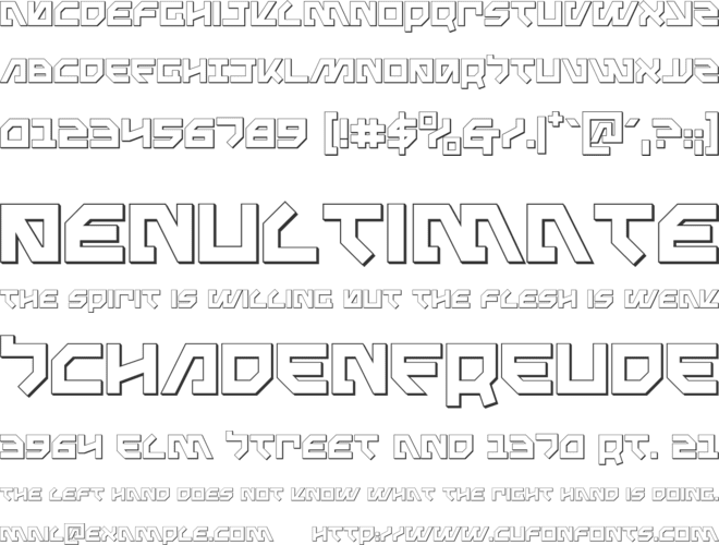 Metalstorm font preview